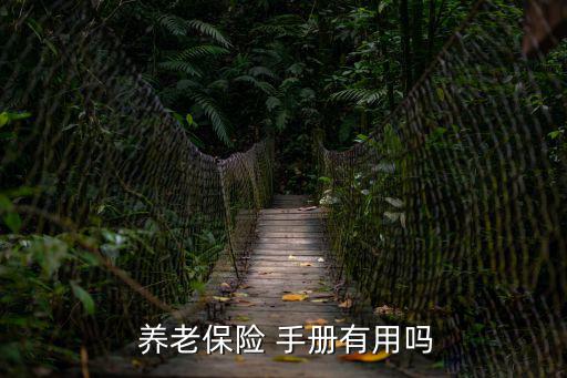  養老保險 手冊有用嗎