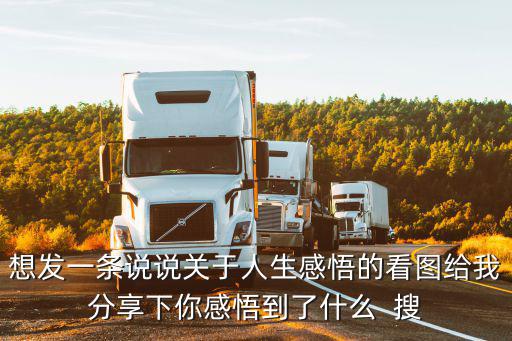 想發(fā)一條說說關(guān)于人生感悟的看圖給我分享下你感悟到了什么  搜