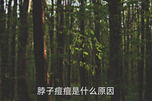 脖子上長(zhǎng)痘痘是什么原因引起的，脖子長(zhǎng)痘痘是什么原因