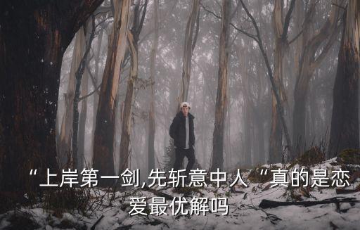 “上岸第一劍,先斬意中人“真的是戀愛最優解嗎