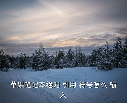 絕對引用符號怎么輸入,蘋果筆記本怎么用?