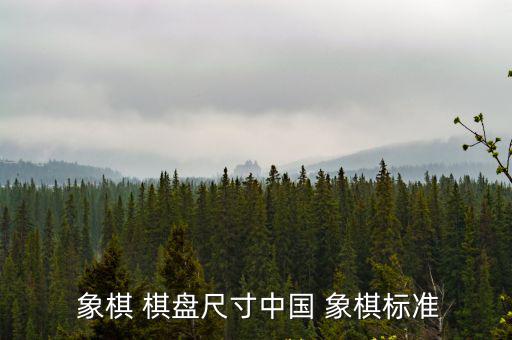  象棋 棋盤尺寸中國 象棋標準