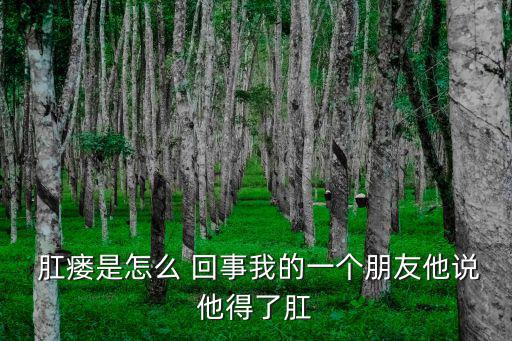 肛瘺是怎么回事,肛瘺主要是肛周膿腫引起的