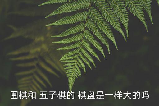 圍棋和 五子棋的 棋盤是一樣大的嗎