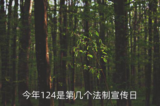 今年124是第幾個法制宣傳日
