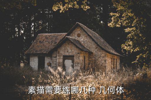  素描需要練哪幾種 幾何體