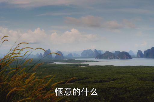 愜意的什么