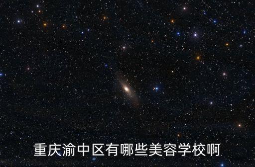 重慶渝中區有哪些美容學校啊