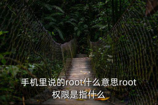 手機(jī)里說的root什么意思root權(quán)限是指什么