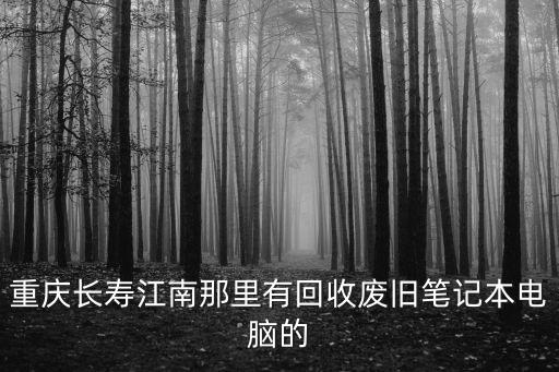 重慶長壽江南那里有回收廢舊筆記本電腦的