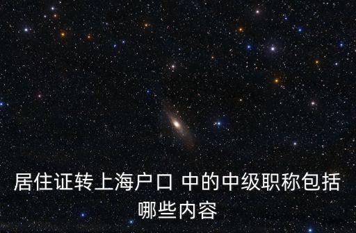 上海承認的29個中級職稱有哪些，上海中級工程師評定