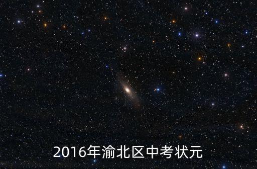 2016年渝北區中考狀元