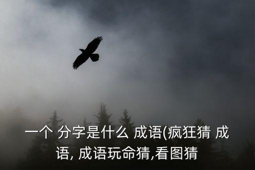 一個 分字是什么 成語(瘋狂猜 成語, 成語玩命猜,看圖猜