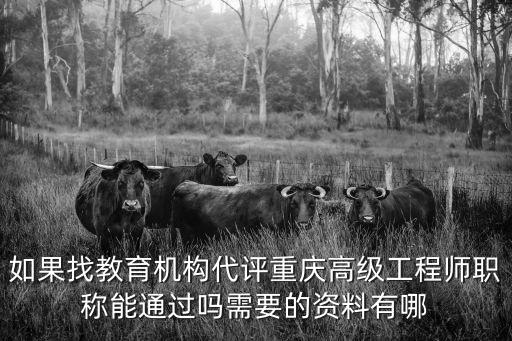 如果找教育機(jī)構(gòu)代評(píng)重慶高級(jí)工程師職稱能通過嗎需要的資料有哪