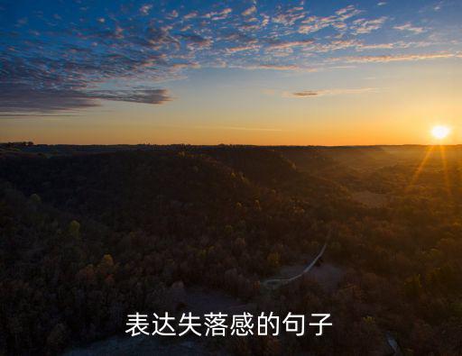 表達心情失落的句子，表達失落感的句子