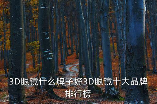 3D眼鏡什么牌子好3D眼鏡十大品牌排行榜