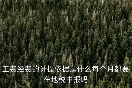 工費經費的計提依據是什么每個月都要在地稅申報嗎