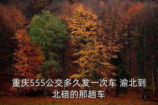重慶555公交多久發(fā)一次車(chē) 渝北到北碚的那趟車(chē)