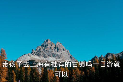 帶孩子去上海有推薦的古鎮嗎一日游就可以