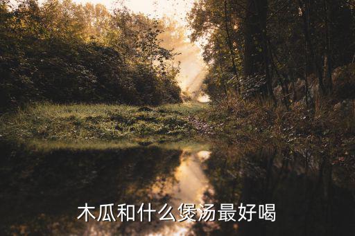 木瓜和什么煲湯最好喝