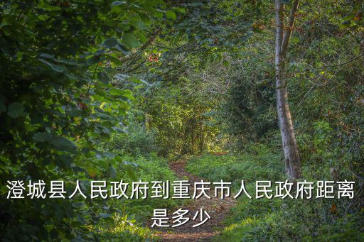 澄城縣人民政府到重慶市人民政府距離是多少