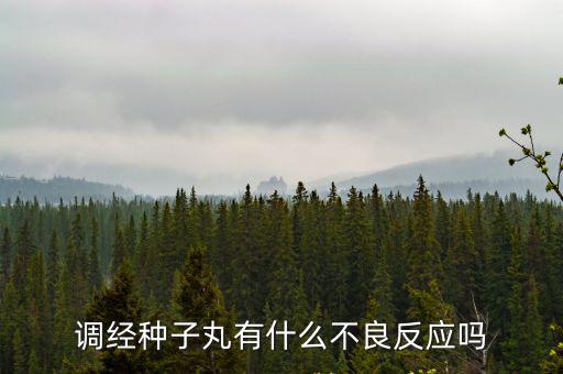 調經種子丸有什么不良反應嗎