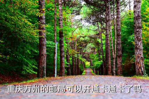 重慶萬州的郵局可以開通卡通卡了嗎