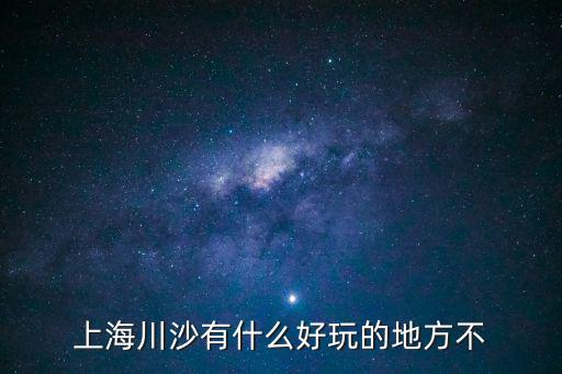 上海川沙有什么好玩的地方不