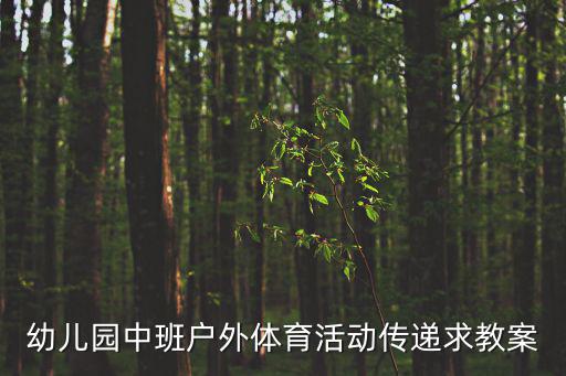 戶外游戲活動教案，幼兒園中班戶外活動教案家長注意事項