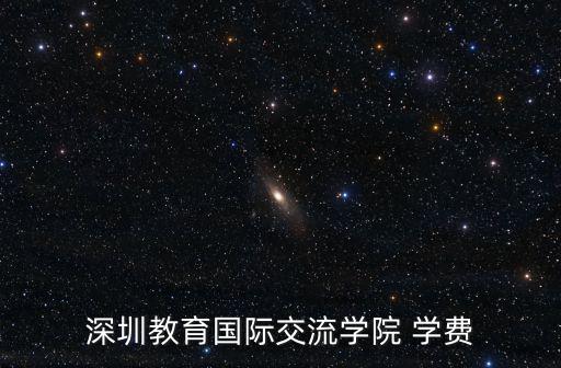 深圳教育國際交流學院 學費