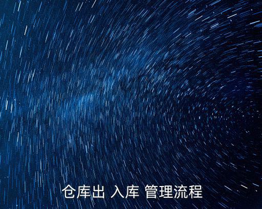  倉庫出 入庫 管理流程
