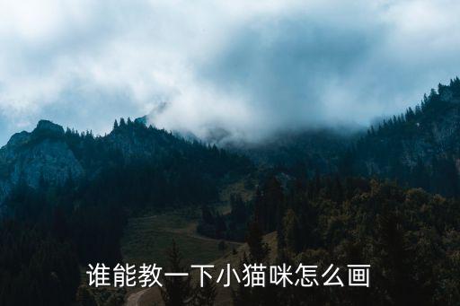 誰能教一下小貓咪怎么畫