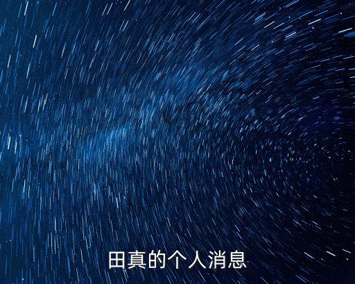 田真的個人消息