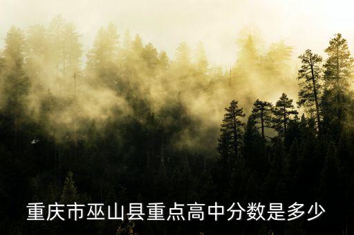 重慶市巫山中學2021屆分班，巫山上線西師附中人數