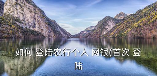 個人網銀登陸,中國農業銀行網銀登錄系統自動安裝識別驅動