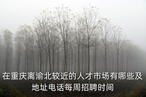 在重慶離渝北較近的人才市場有哪些及地址電話每周招聘時間