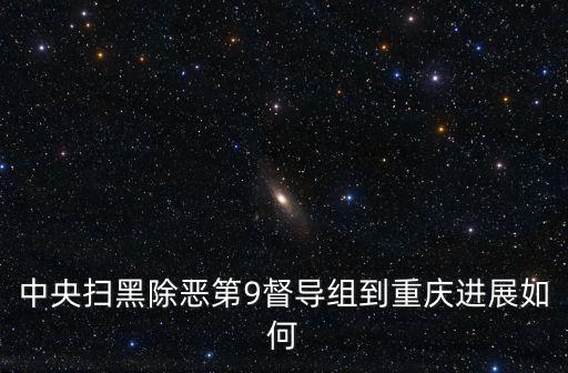 中央掃黑除惡第9督導組到重慶進展如何