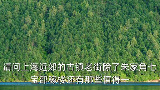 上海老街景點(diǎn)圖片，請(qǐng)問(wèn)上海近郊的古鎮(zhèn)老街除了朱家角七寶邵稼樓還有那些值得一