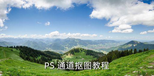 PS 通道摳圖教程