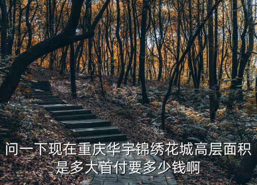 問一下現在重慶華宇錦繡花城高層面積是多大首付要多少錢啊