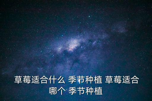 草莓什么季節種,草莓的營養與保健知識