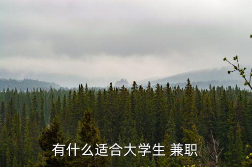 有什么適合大學生 兼職