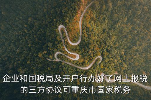 企業(yè)和國稅局及開戶行辦好了網(wǎng)上報稅的三方協(xié)議可重慶市國家稅務(wù)