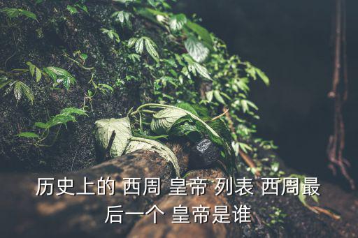 西周皇帝列表,西周后期社會(huì)矛盾激化加速西周滅亡