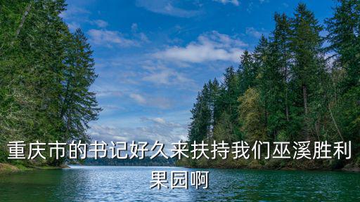 重慶市的書記好久來扶持我們巫溪勝利果園啊