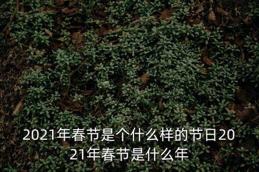 2021年春節是個什么樣的節日2021年春節是什么年