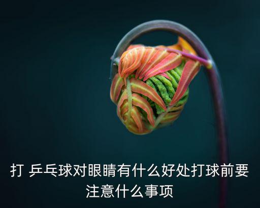 打 乒乓球對眼睛有什么好處打球前要注意什么事項