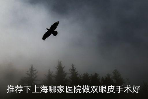 上海做雙眼皮哪家整形醫院最好，推薦下上海哪家醫院做雙眼皮手術好