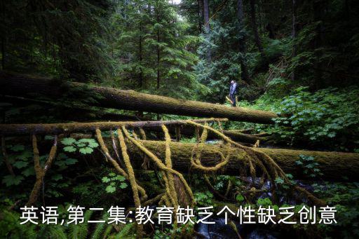 缺少英語,第二集:教育缺乏個性缺乏創意