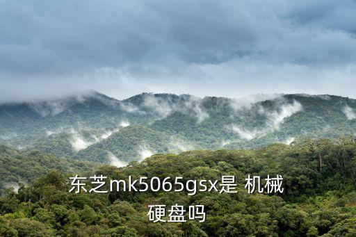  東芝mk5065gsx是 機械 硬盤嗎